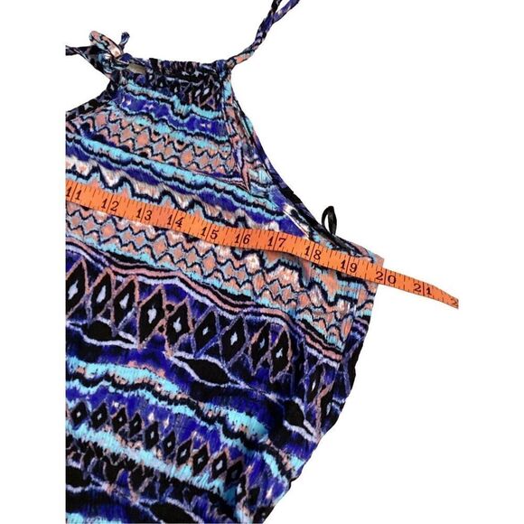 Pink Rose Boho Aztec Dress Bohemian Indie Beach Coastal Vacation Travel - Picture 9 of 9